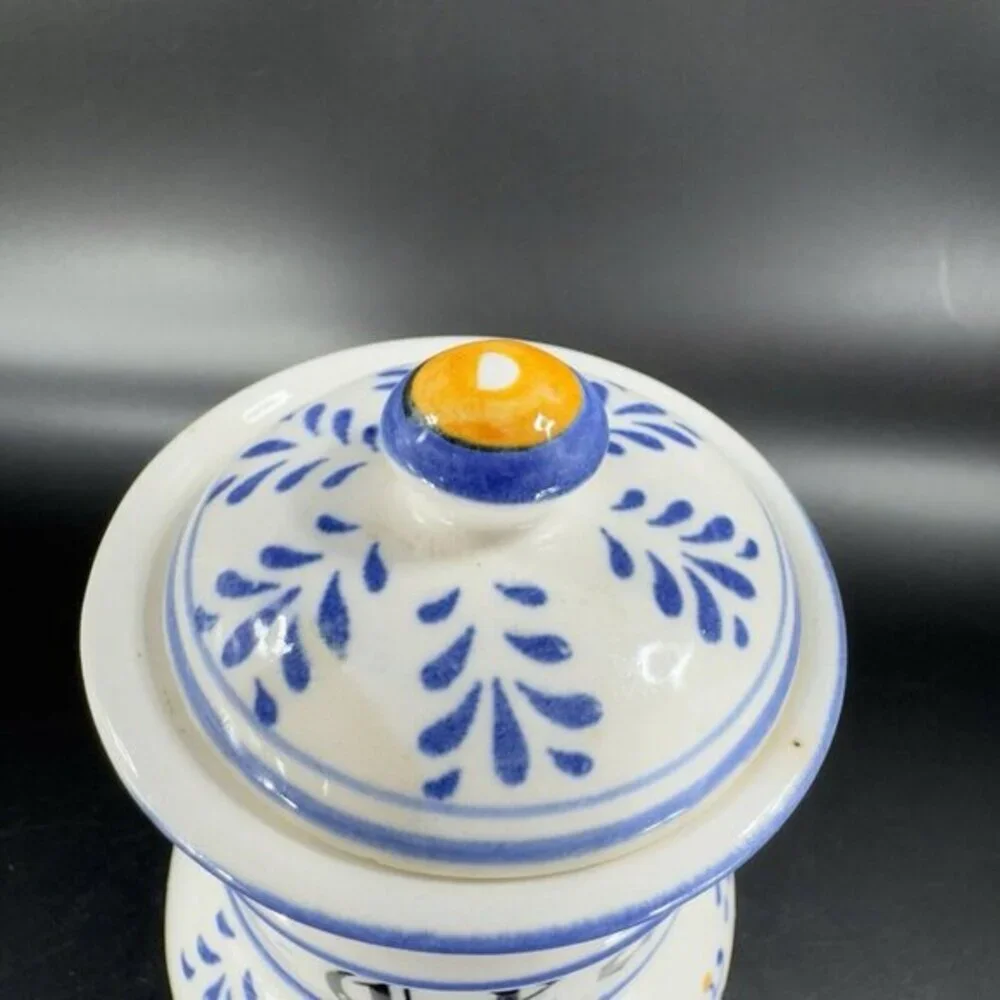 Vintage Royal Sealy Heritage‎ Porcelain TEA Canister Jar With Lid Ceramic Design